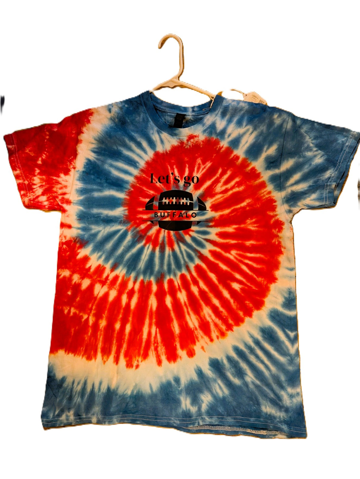 Tie Dye Tee Buffalo Bills Inspired - Cosmic Swirl Design