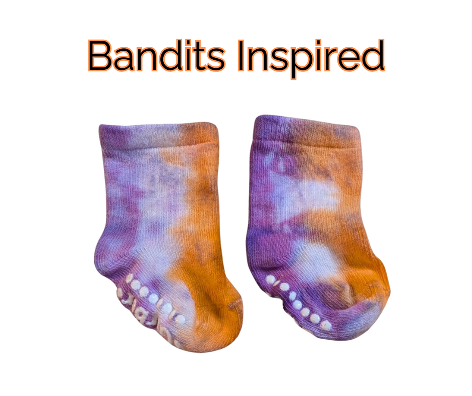 Baby Socks - Tie Dye Rainbow, Bandits, Bills
