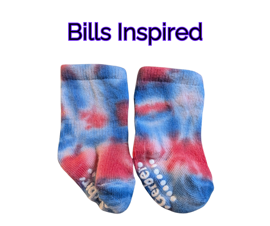 Baby Socks - Tie Dye Rainbow, Bandits, Bills