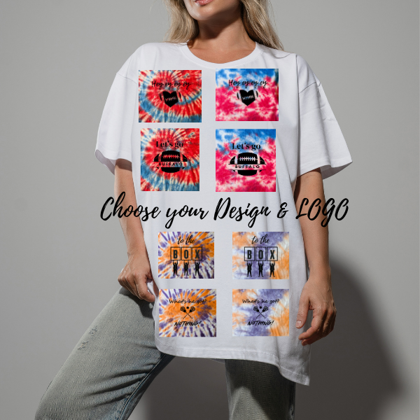 Unisex Tee - Buffalo Fan Tie Dye WITH LOGO - Tumble into Love