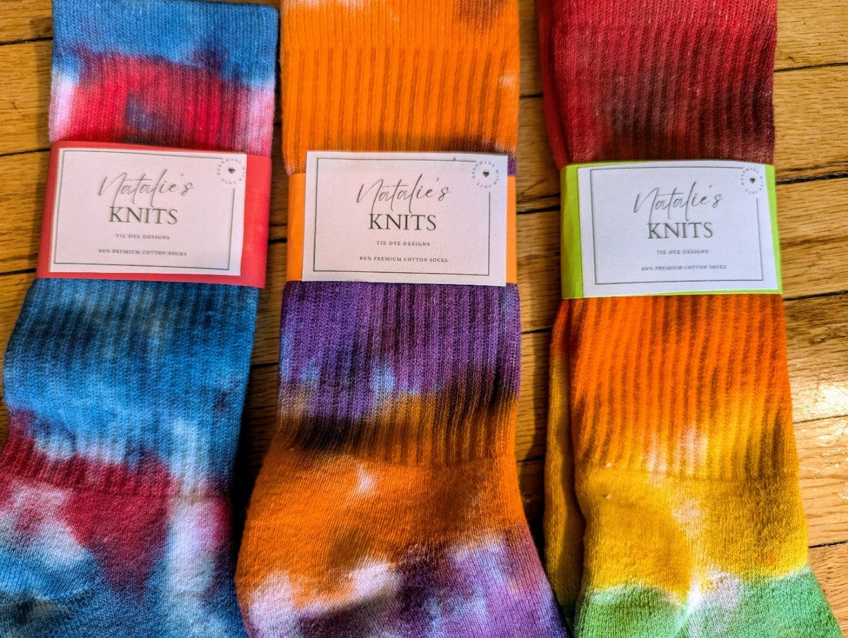 Custom Tie Dyed Socks - on Demand