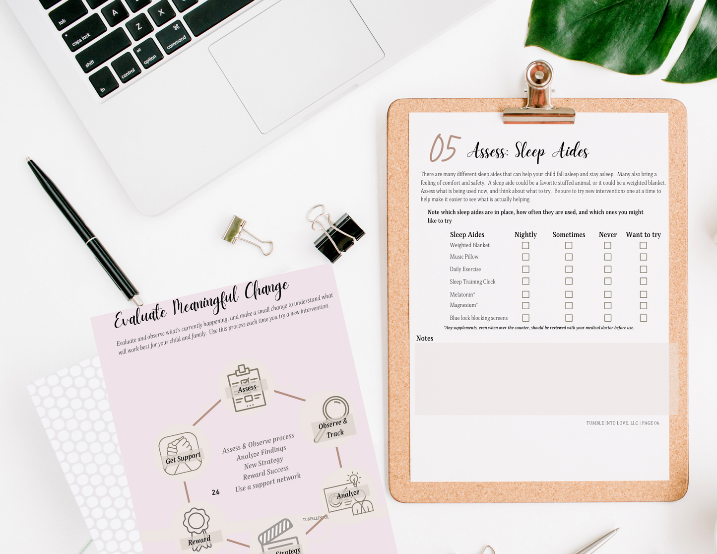 Images of Sample pages - An assessment of sleep aides and a guide on how to evaluate meaningful change.