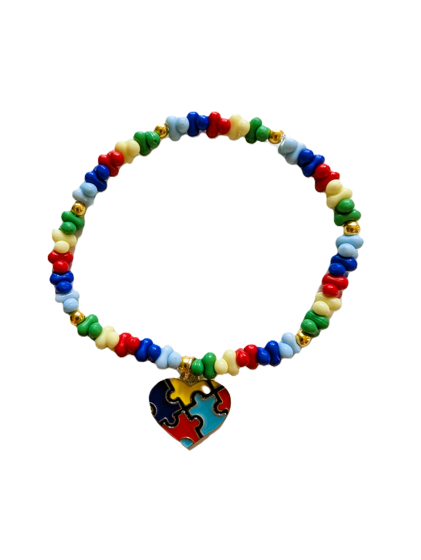 Autism Bracelet - Beaded, Awareness