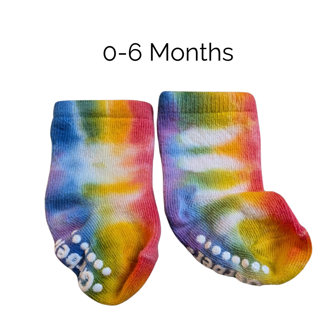 Socks - Tie Dye -Baby Size 0-6 Mos