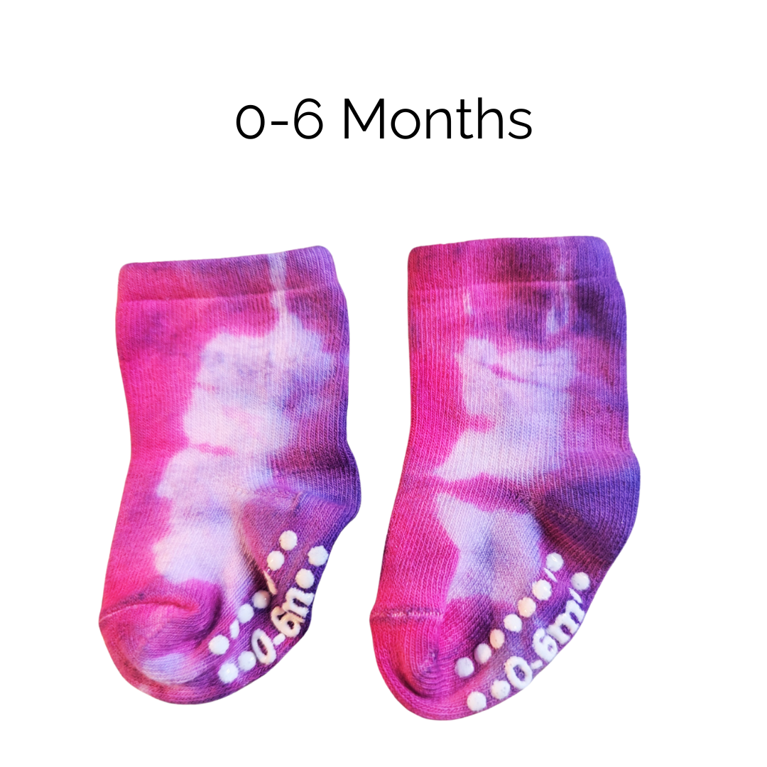 Socks - Tie Dye -Baby Size 0-6 Mos