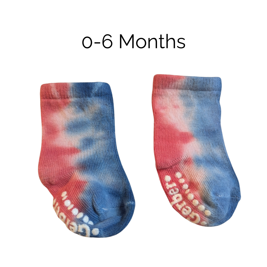 Socks - Tie Dye -Baby Size 0-6 Mos