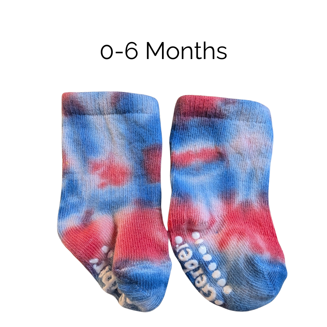 Socks - Tie Dye -Baby Size 0-6 Mos