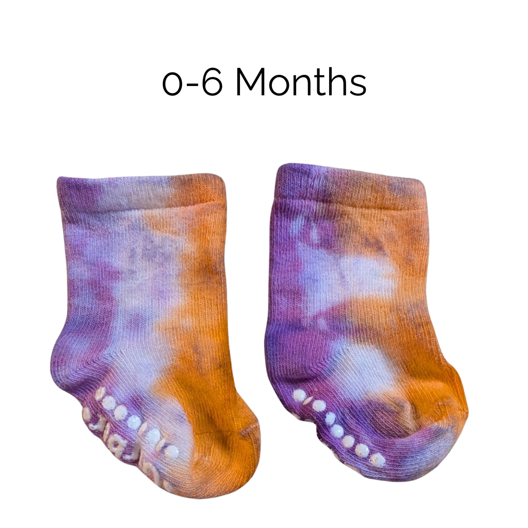 Socks - Tie Dye -Baby Size 0-6 Mos