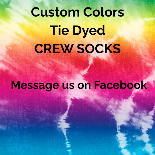Custom Tie Dyed Socks - Tumble into Love