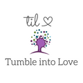 Tumble into Love logo includes an image of a purple tree