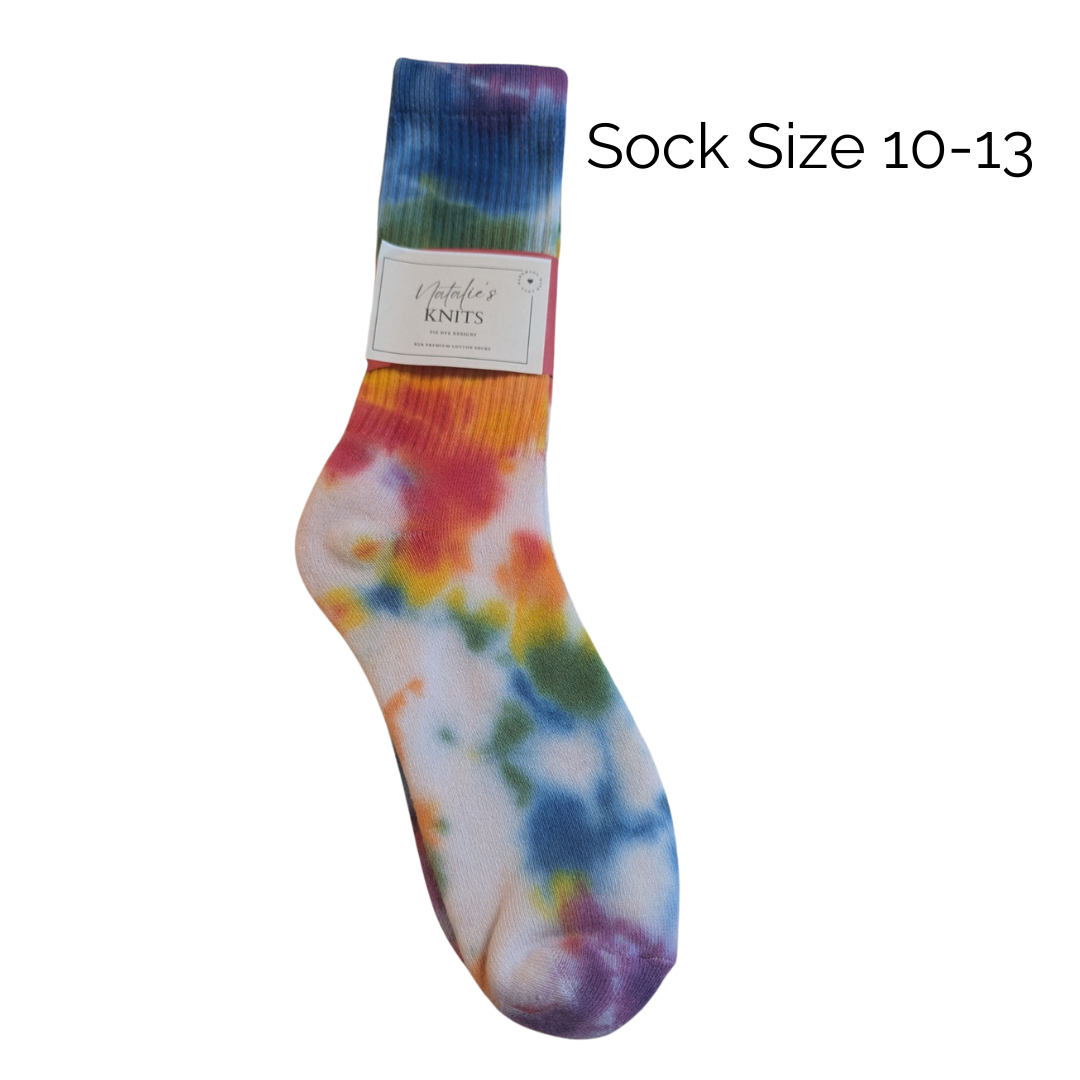 Socks -Rainbow  - Shoe Size  10-13