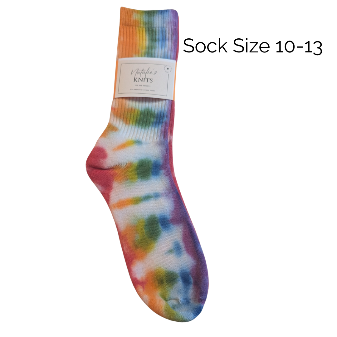 Socks -Rainbow  - Shoe Size  10-13