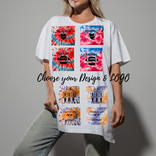 Unisex Tee - Buffalo Fan Tie Dye WITH LOGO - Tumble into Love