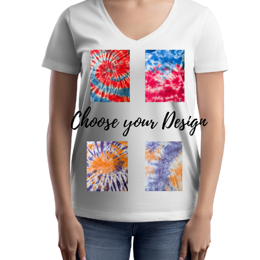 Women's V-Neck Tee -  Buffalo Fan - NO LOGO - Tumble into Love