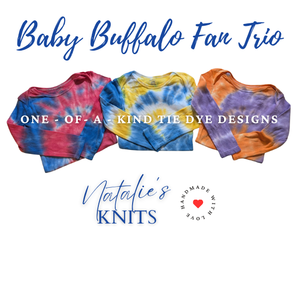 Baby Buffalo Fan Trio - Set of 3 Bodysuits