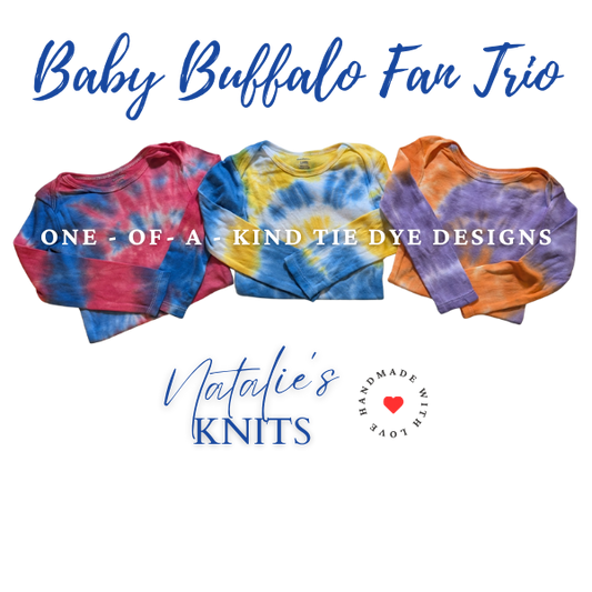 Baby Buffalo Fan Trio - Set of 3 Bodysuits