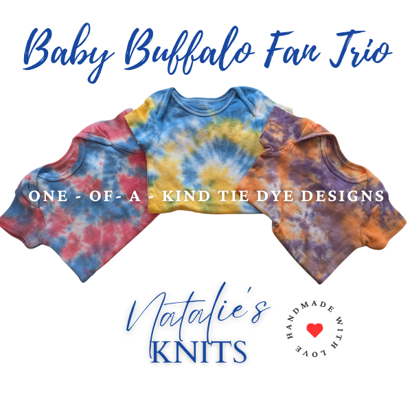 Baby Buffalo Fan Trio - Set of 3 Bodysuits