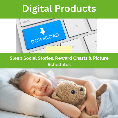 Sleep Social Stories, Reward Chart & Customizable Picture Schedule - Tumble into Love