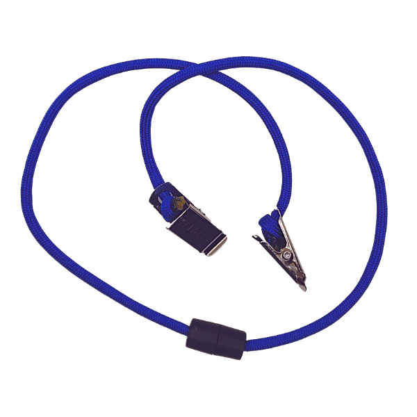 Image showing royal blue mask lanyard