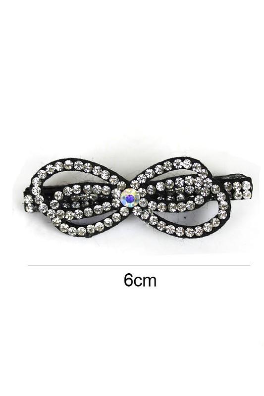 Image showing a close up of 1 bow style clip actual size of 6 centimeters