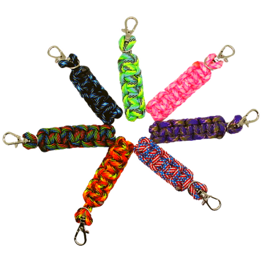 Image of 7 zipper pulls in a circle.  All have a metal lobster clip.  