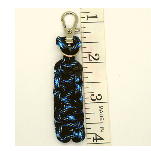 Image showing the size of the zipper pull is approximately 3 inches, including the lobster clip